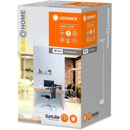 Ledvance - Lámpara de pie LED regulable SUN@HOME LED/36W/230V 2200-5000K CRI 95 Wi-Fi