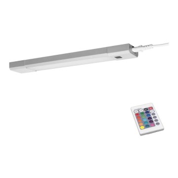 Ledvance - Lámpara LED RGB regulable para debajo de muebles SLIM LED/4W/230V + mando a distancia