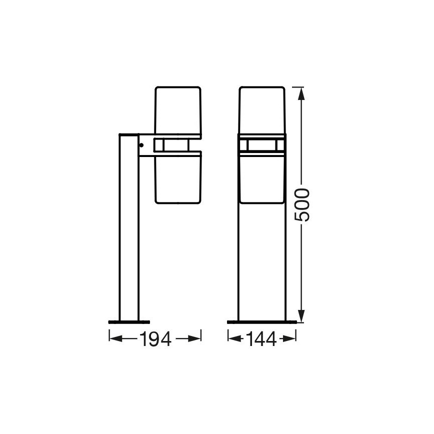 Ledvance - Lámpara LED RGBW regulable para exteriores CASCADE 2xLED/7W/230V IP44 Wi-Fi