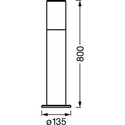 Ledvance - Lámpara LED RGBW regulable para exteriores SMART+ PIPE LED/10W/230V Wi-Fi IP44