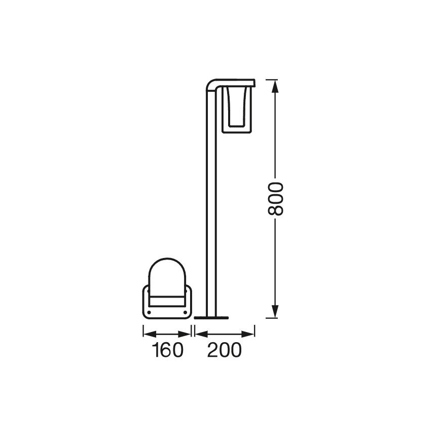 Ledvance - Lámpara LED RGBW regulable para exteriores SMART+ CASCADE LED/10W/230V Wi-Fi IP44