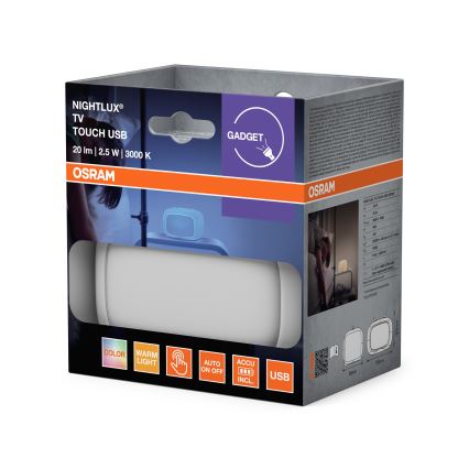 Ledvance - Lámpara nocturna infantil LED RGBW táctil TOUCH, 2,5 W/5 V