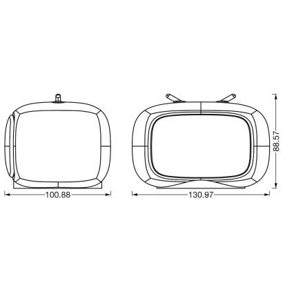 Ledvance - Lámpara nocturna infantil LED RGBW táctil TOUCH, 2,5 W/5 V