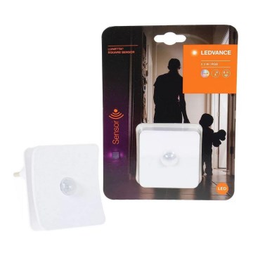 Ledvance - Lámpara orientativa LED RGB para enchufe con sensor LUNETTA LED/0,3W/230V
