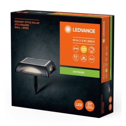 Ledvance - Lámpara solar LED regulable ENDURA STYLE SOLAR LED/1,2W/3,7V 2000 mAh IP65