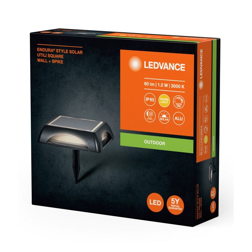 Ledvance - Lámpara solar LED regulable ENDURA STYLE SOLAR LED/1,2W/3,7V 2000 mAh IP65