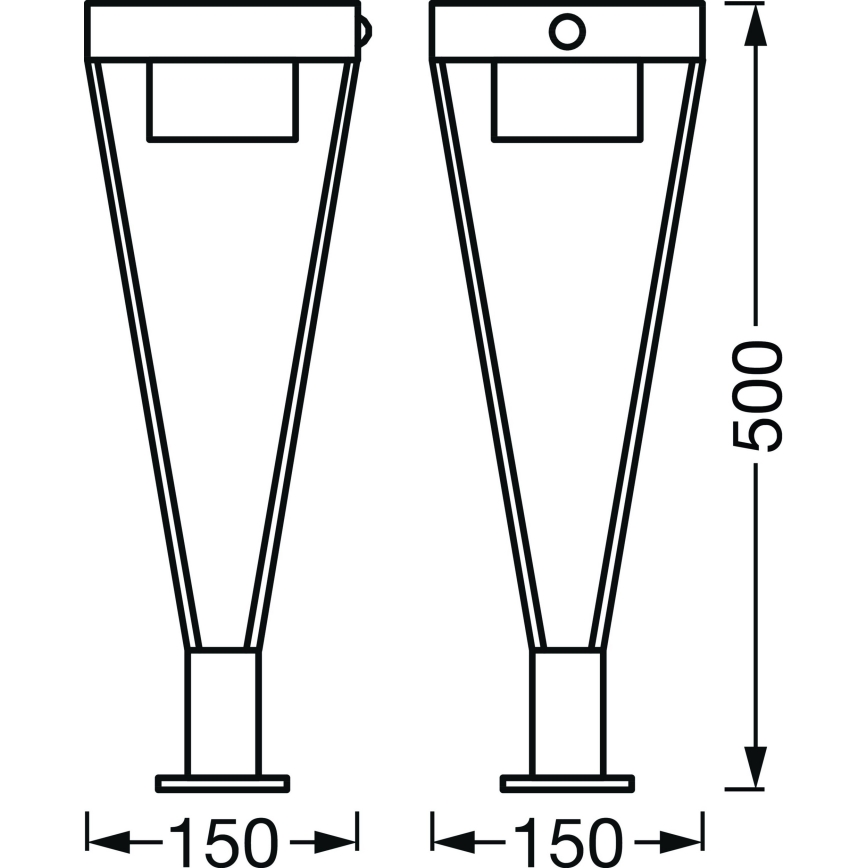 Ledvance - Lámpara solar LED exterior con sensor BOUQUET LED/6W/3,7V 2200 mAh IP44