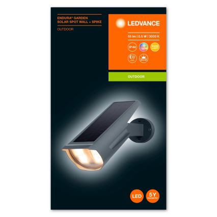 Ledvance - Lámpara solar LED RGB ENDURA LED/0,5W/3,6V 1200 mAh IP44