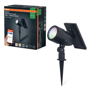 Ledvance - Lámpara solar regulable LED RGBW SMART+ SOLAR LED/0,6W/3,7V 2000 mAh 3000-6500K IP44