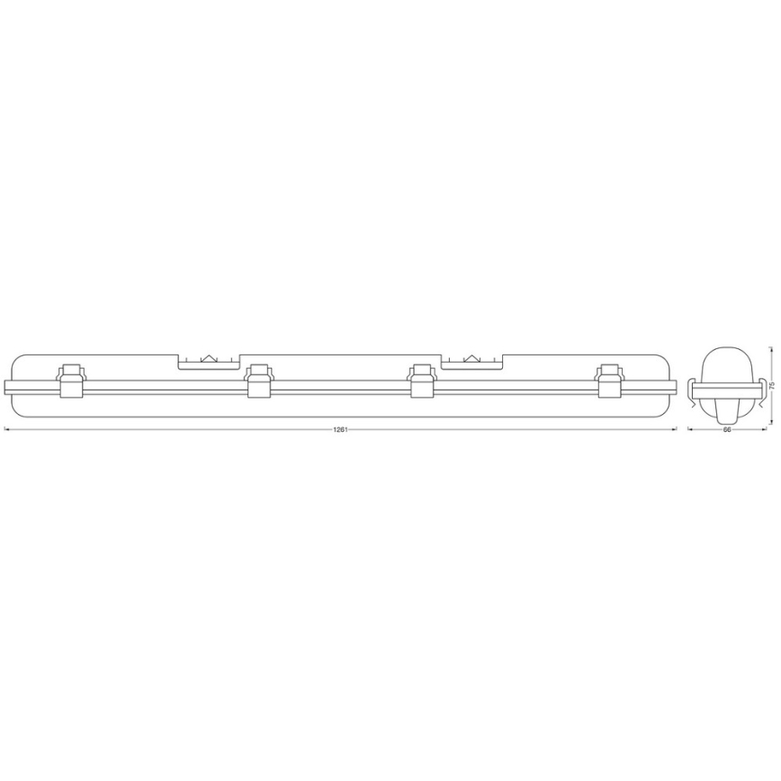 Ledvance - Lámpara técnica LED regulable SUBMARINE G13/18W/230V 2700-6500K Wi-Fi IP65