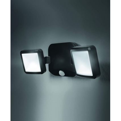 Ledvance - LED Aplique para exterior con sensor BATTERY 2xLED/10W/4xD IP54