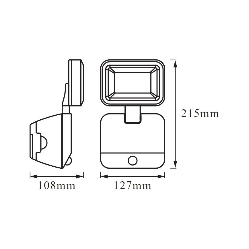 Ledvance - LED Aplique para exterior con sensor BATTERY LED/4W/4xD IP54