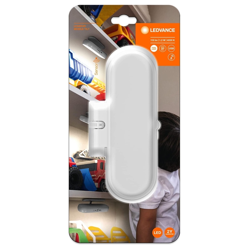 Ledvance - LED Iluminación de muebles con sensor MOBILE LED/1,2W/5V 500 mAh 4000K