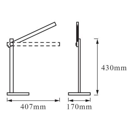 Ledvance - LED Lámpara de mesa regulable PANAN LED/7W/230V