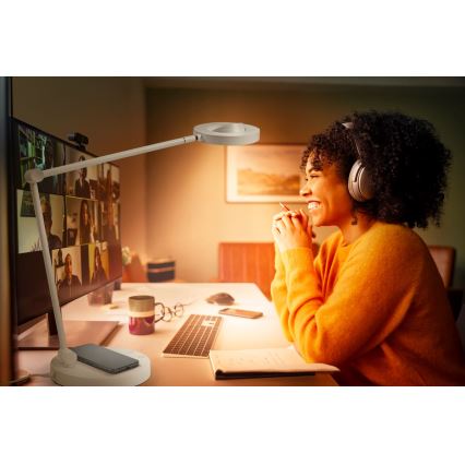Ledvance - Lámpara de mesa regulable LED táctil SUN@HOME LED/20W/230V 2200-5000K CRI 95 Wi-Fi