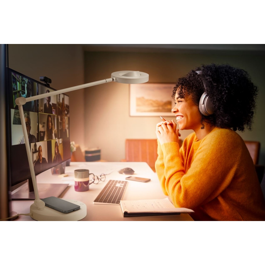 Ledvance - Lámpara de mesa regulable LED táctil SUN@HOME LED/20W/230V 2200-5000K CRI 95 Wi-Fi