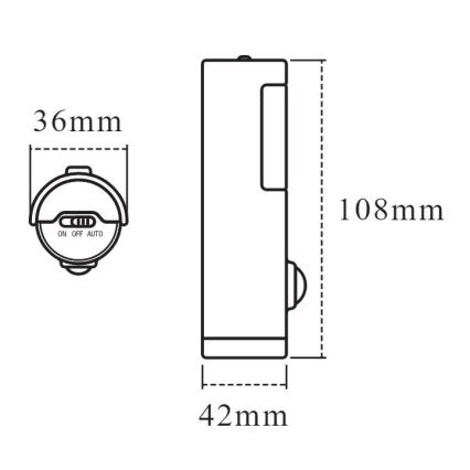 Ledvance - LED Luz nocturna con sensor NIGHTLUX LED/0,35W/3xAAA IP54