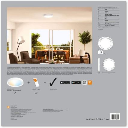 Ledvance - LED Plafón regulable SMART+ EYE LED/32W/230V 3000K-6500K Wi-Fi
