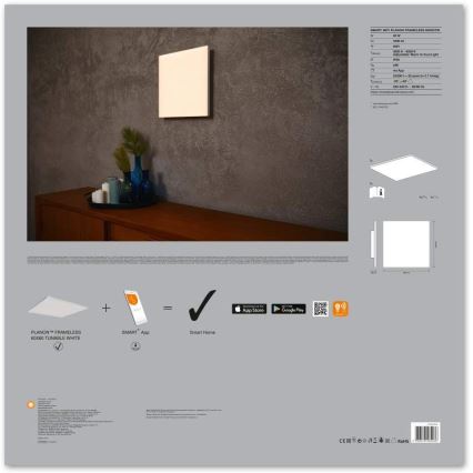 Ledvance - LED Plafón regulable SMART+ FRAMELESS LED/40W/230V 3000K-6500K Wi-Fi