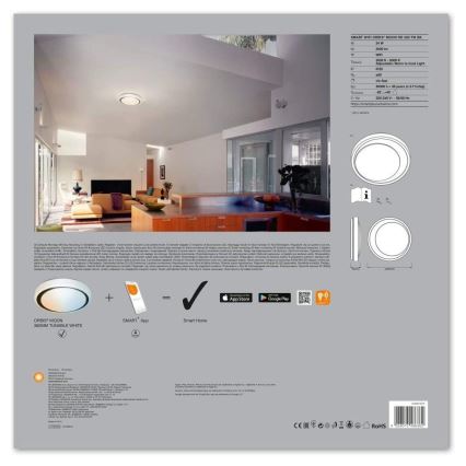 Ledvance - LED Plafón regulable SMART+ MOON LED/24W/230V 3000K-6500K Wi-Fi