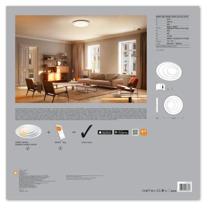 Ledvance - LED Plafón regulable SMART+ SPIRAL LED/24W/230V 3000K-6500K Wi-Fi