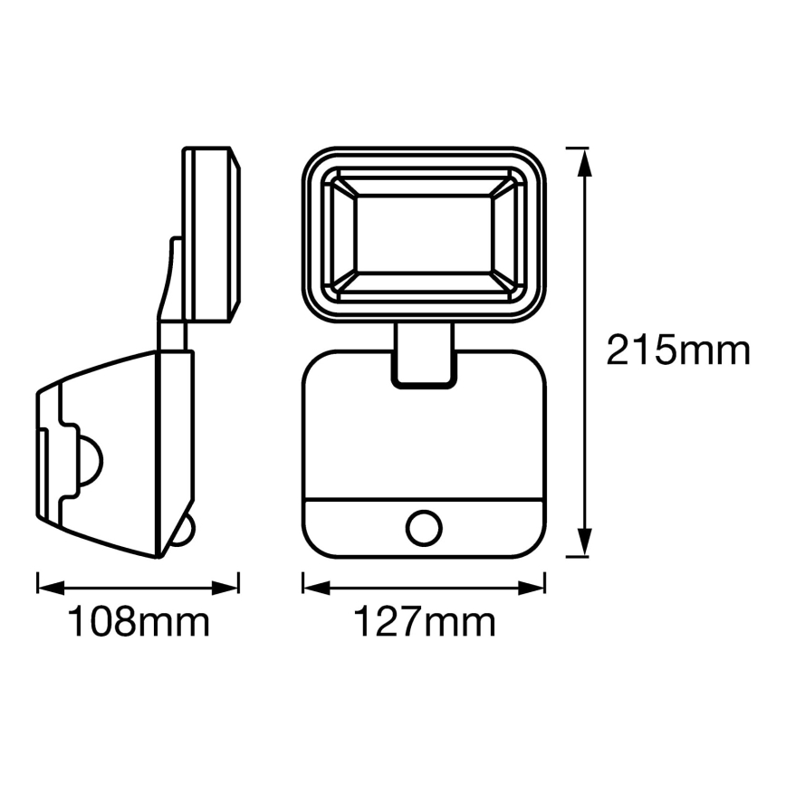 Ledvance - LED Proyector de pared para exteriores con sensor SPOTLIGHT LED/4W/4xD IP54