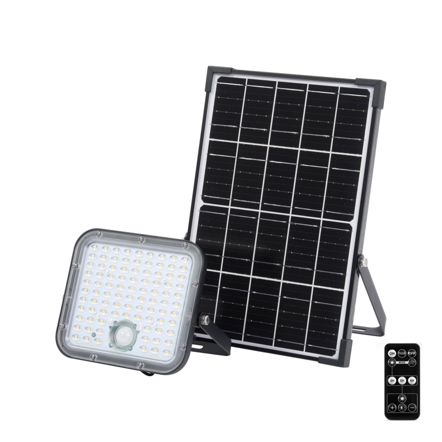 Ledvance - LED Proyector solar regulable con sensor FLOOD SPLIT LED/30W/6,4V 5000 mAh IP65 + control remoto