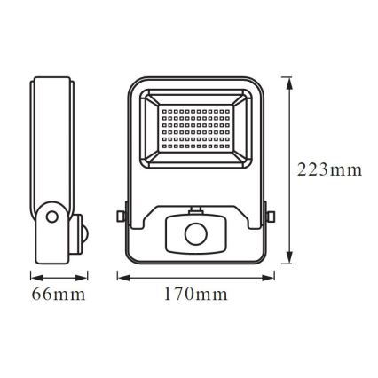 Ledvance - LED Reflector con sensor ENDURA LED/30W/230V IP44