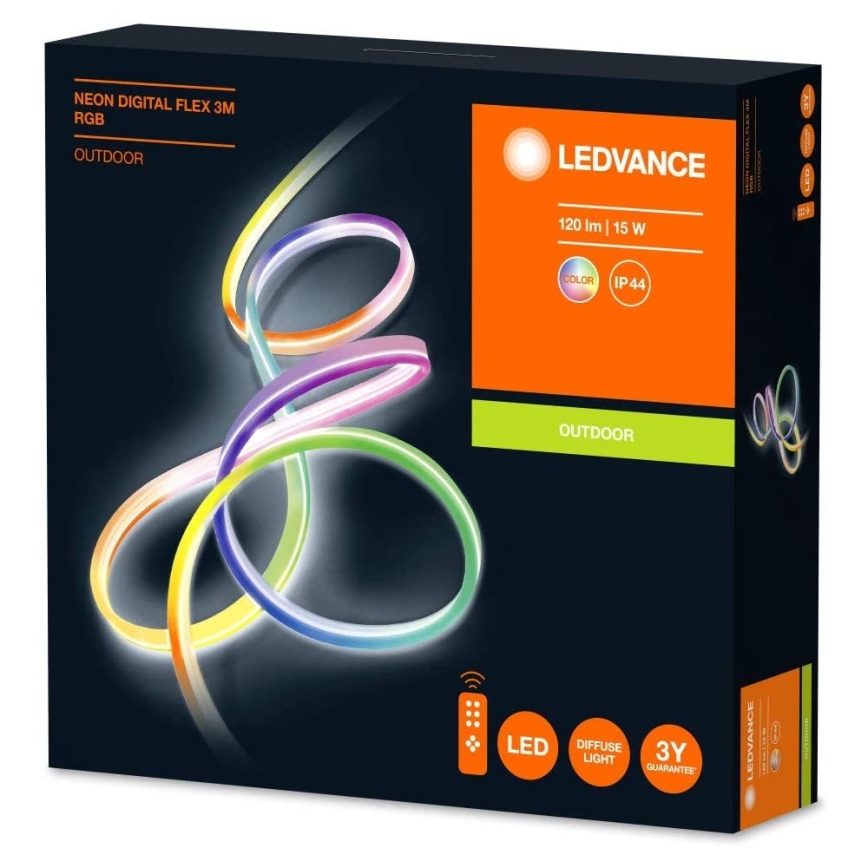 Ledvance - LED RGB Cinta regulable exterior FLEX 3m LED/15W/230V IP44 + control remoto