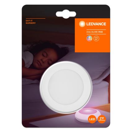 Ledvance - LED RGB Lámpara de orientación táctil DOT-IT LED/0,2W/4,5V