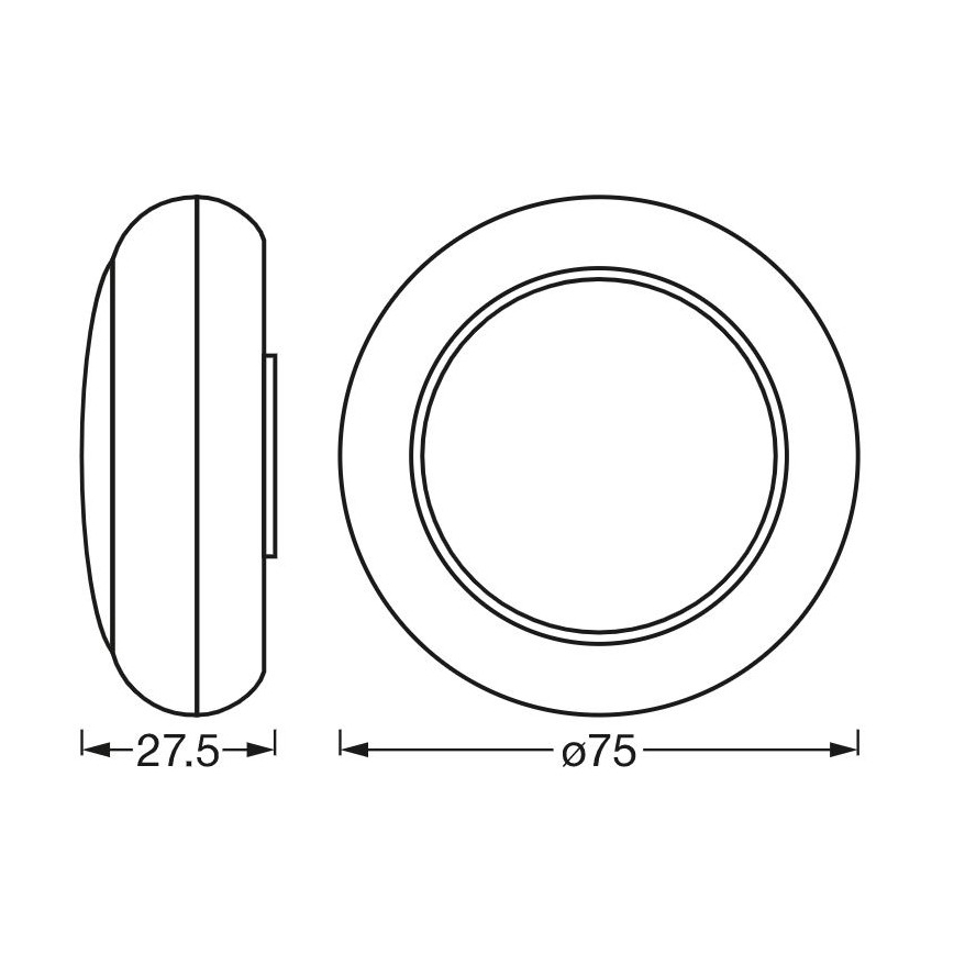 Ledvance - LED RGB Lámpara de orientación táctil DOT-IT LED/0,2W/4,5V