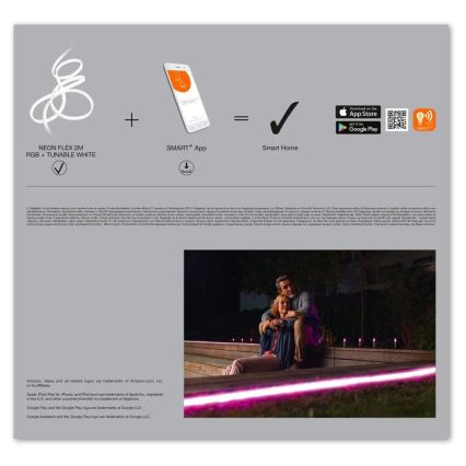 Ledvance - LED RGB+TW Cinta exterior SMART+ FLEX 3m LED/15W/230V 2700K-6500K IP44 Wi-Fi