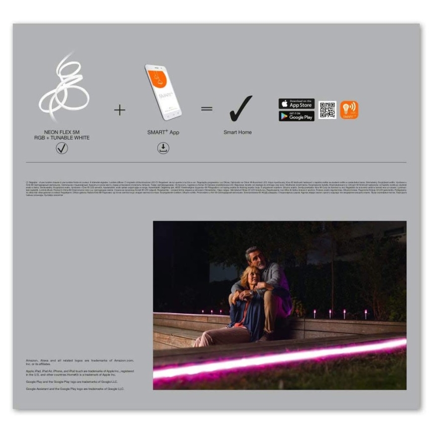 Ledvance - LED RGB+TW Cinta exterior SMART+ FLEX 5m LED/20W/230V 2700K-6500K IP44 Wi-Fi