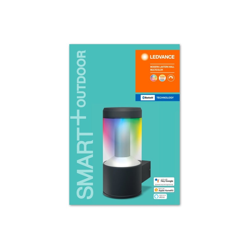 Ledvance -LED RGBW Aplique de pared Regulable SMART + LED MODERNO/12W/230V IP44 BT