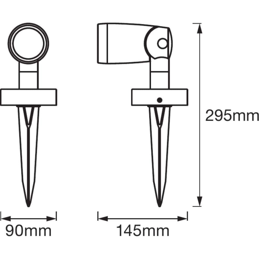 Ledvance - SET LED RGBW Lámpara exterior SMART+ SPOT LED/4,5W/230V IP65 Wi-Fi
