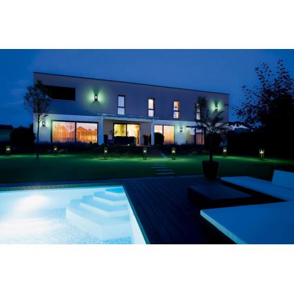 Ledvance - LED RGBW Regulable solar aplique con sensor de movimiento y crepuscular SMART+ ALPS LED/6W/3,7V 2200 mAh 3000K IP44