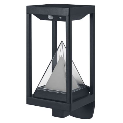 Ledvance - LED RGBW Regulable solar aplique con sensor de movimiento y crepuscular SMART+ ALPS LED/6W/3,7V 2200 mAh 3000K IP44