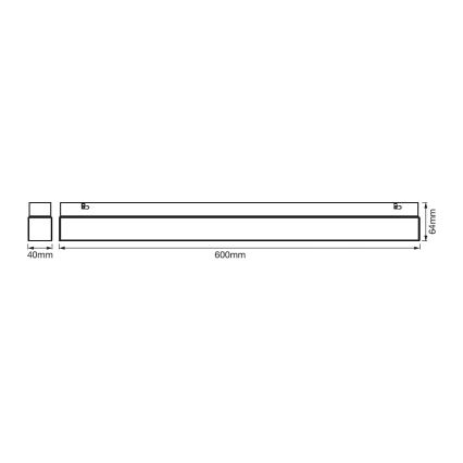 Ledvance - Luminaria LED para espejos de baño SQUARE LED/14W/230V IP44 3000/4000K CRI 90 Ra