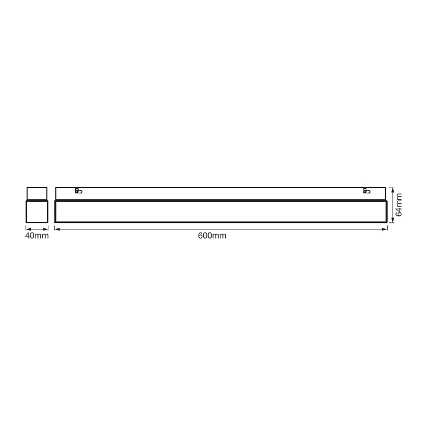 Ledvance - Luminaria LED para espejos de baño SQUARE LED/14W/230V IP44 3000/4000K CRI 90 Ra