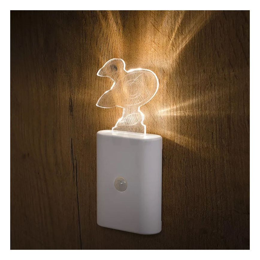 Ledvance - Lámpara LED de orientación infantil con sensor NIGHTLUX LED/0,2W/4,5V 3000K