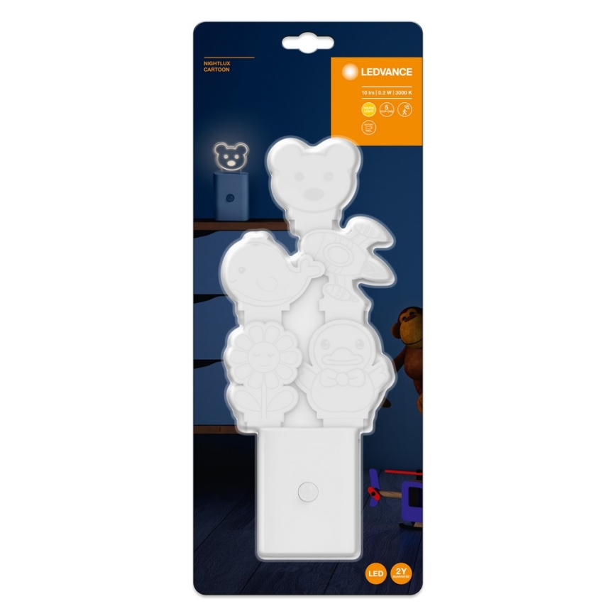 Ledvance - Lámpara LED de orientación infantil con sensor NIGHTLUX LED/0,2W/4,5V 3000K