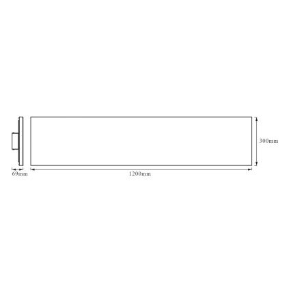 Ledvance - Panel LED de superficie FRAMELESS LED/40W/230V 3000K