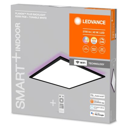 Ledvance - Panel LED RGBW empotrable regulable SMART+ PLANON LED/40W/230V Wi-Fi + mando a distancia