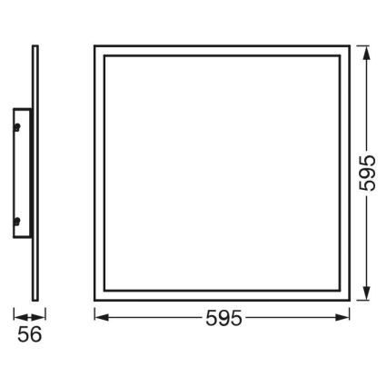 Ledvance - Panel LED RGBW empotrable regulable SMART+ PLANON LED/40W/230V Wi-Fi + mando a distancia