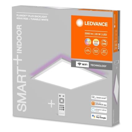 Ledvance - Panel LED RGBW regulable SMART+ PLANON LED/28W/230V Wi-Fi + mando a distancia