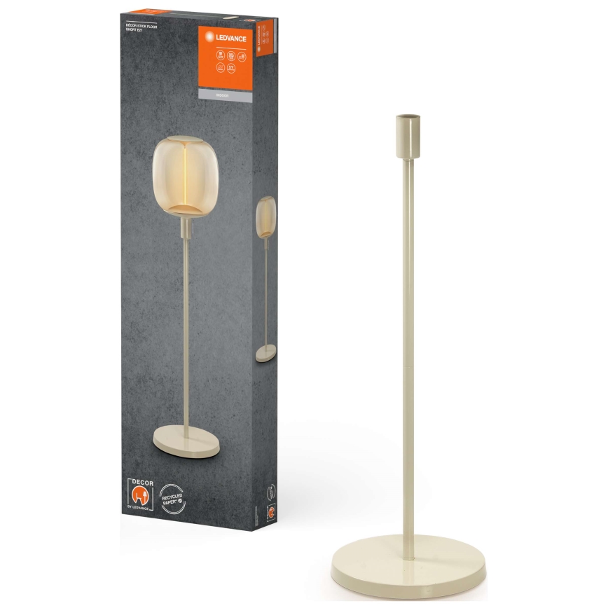 Ledvance - Pie de lámpara DECOR STICK 1xE27/40W/230V beige