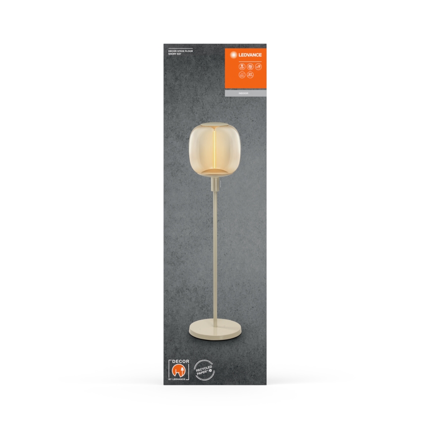 Ledvance - Pie de lámpara DECOR STICK 1xE27/40W/230V beige