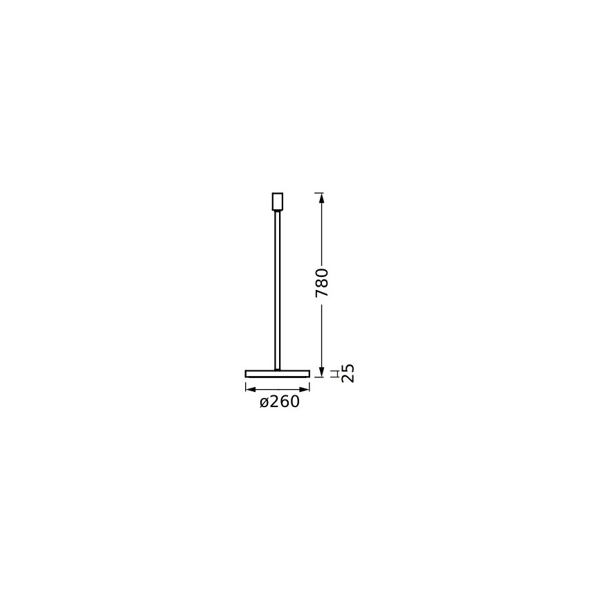 Ledvance - Pie de lámpara DECOR STICK 1xE27/40W/230V beige