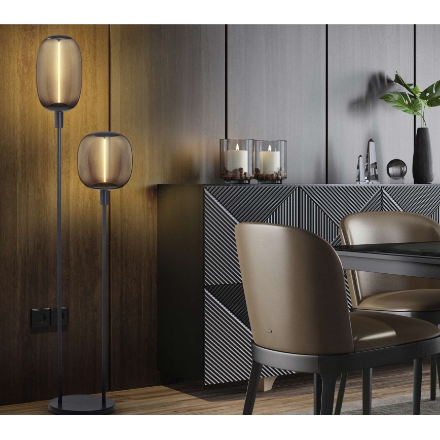 Ledvance - Pie de lámpara DECOR STICK 2xE27/40W/230V antracita