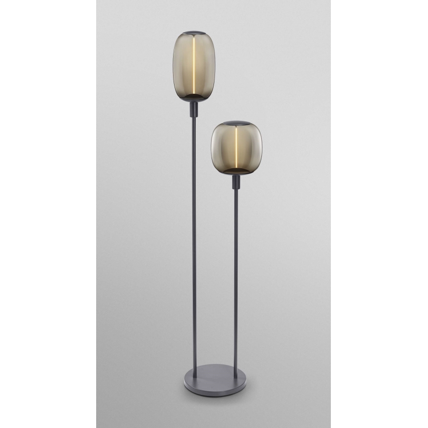 Ledvance - Pie de lámpara DECOR STICK 2xE27/40W/230V antracita